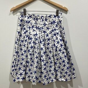 Kate Spade Broome Street Blue & White Starfish Skirt-GORGEOUS!  Like New! Size 4